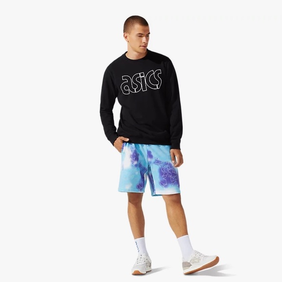 ASICS Black Terry Crewneck Sportstyle logo - Picture 5 of 7